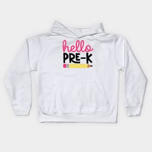 Hello Pre-K Back to School Kids Kids Hoodie